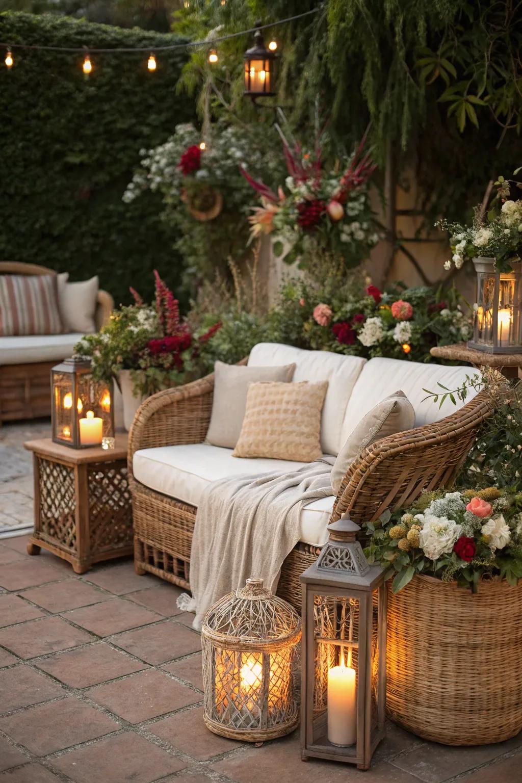 Personalizing with plants and lights for a cozy feel.