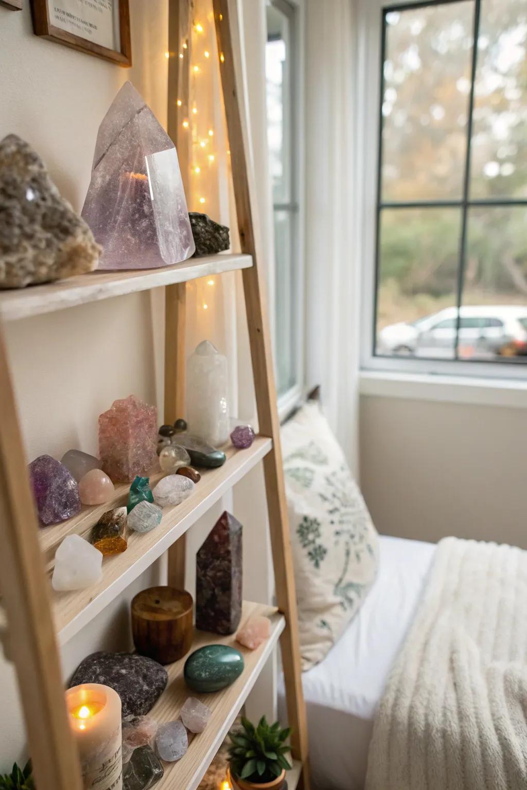 Gems add energy and beauty to a witchy room.