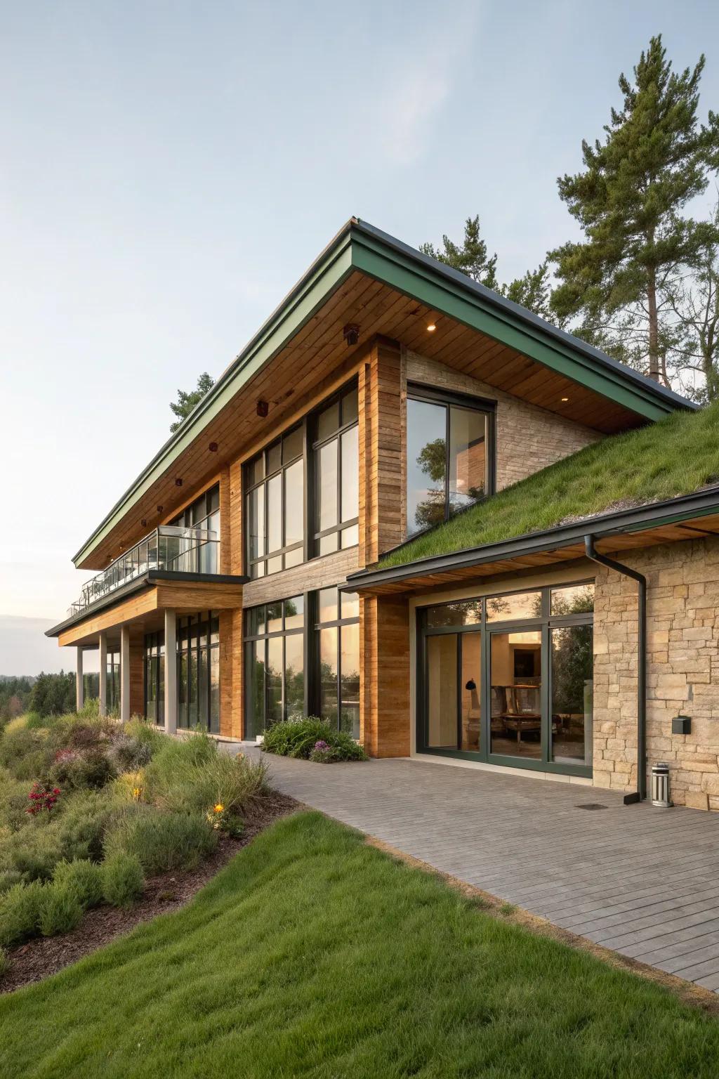 Cork soffits are a sustainable and fashionable pick.