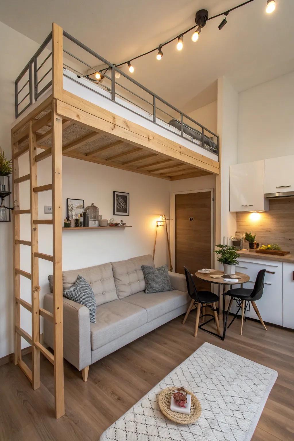 Raised beds make the most of vertical space, adding functionality