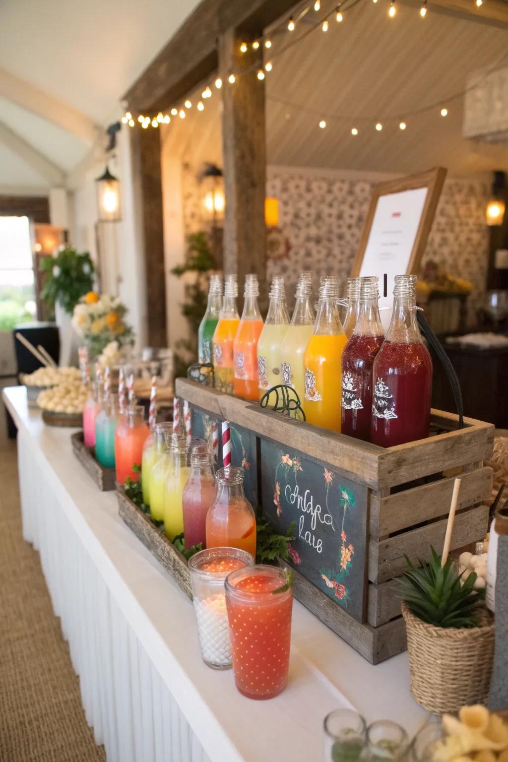 Themed Beverage Corner: Refreshing and Delightful for Everyone