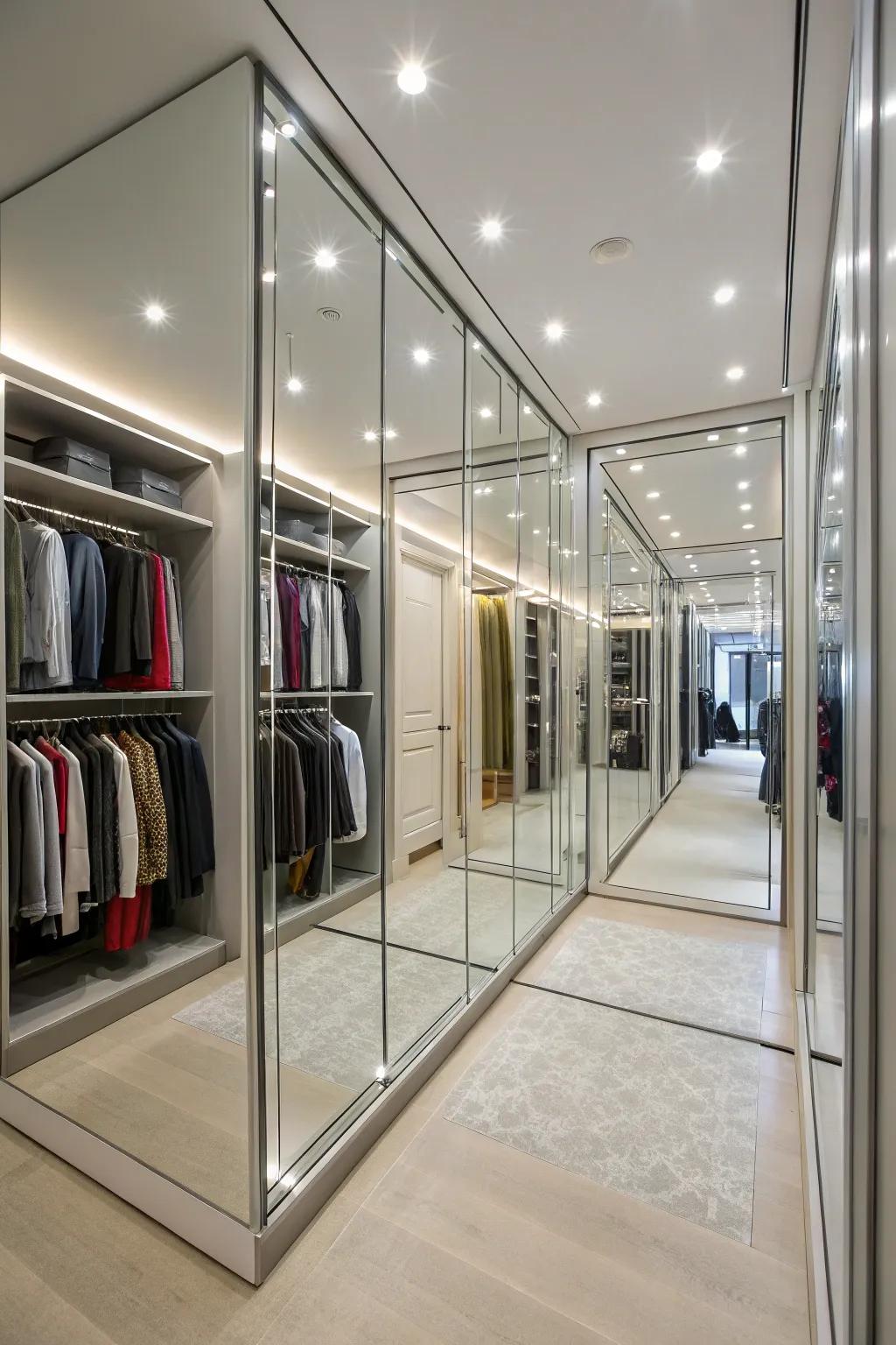 Mirrors make small spaces feel larger and more useful.