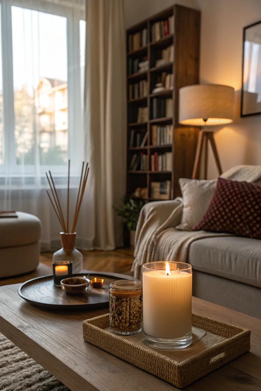 Fragrant d&eacute;cor for a warm winter feel