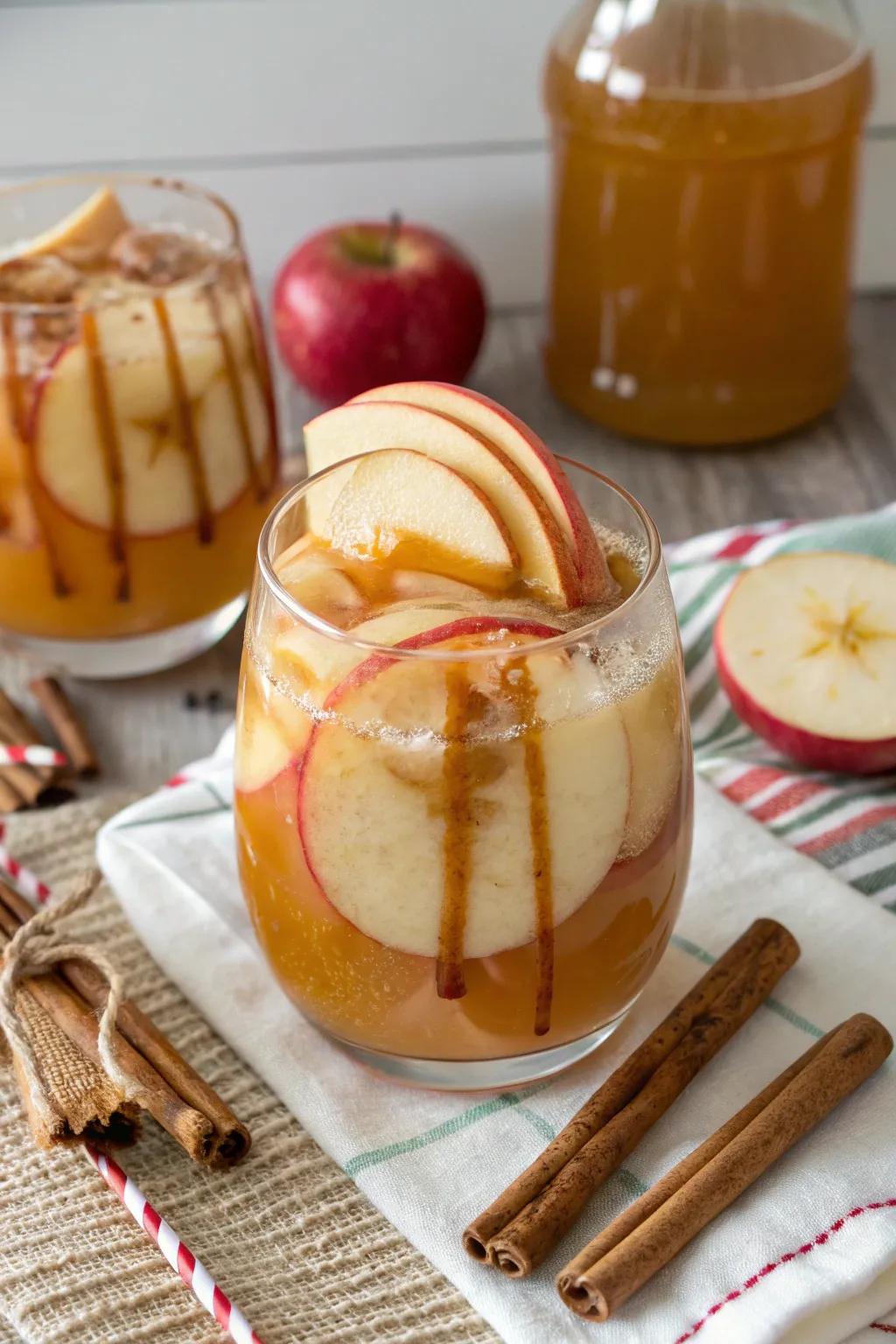 Sugared apple cider blend for a sweet indulgence.