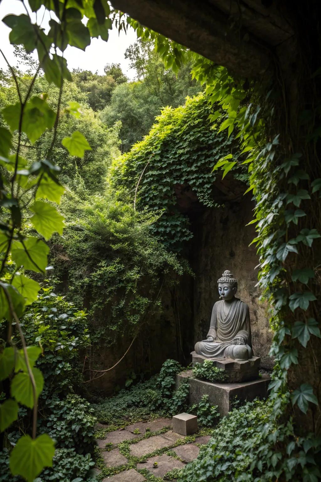 A hidden alcove creates a secret treasure in your garden.