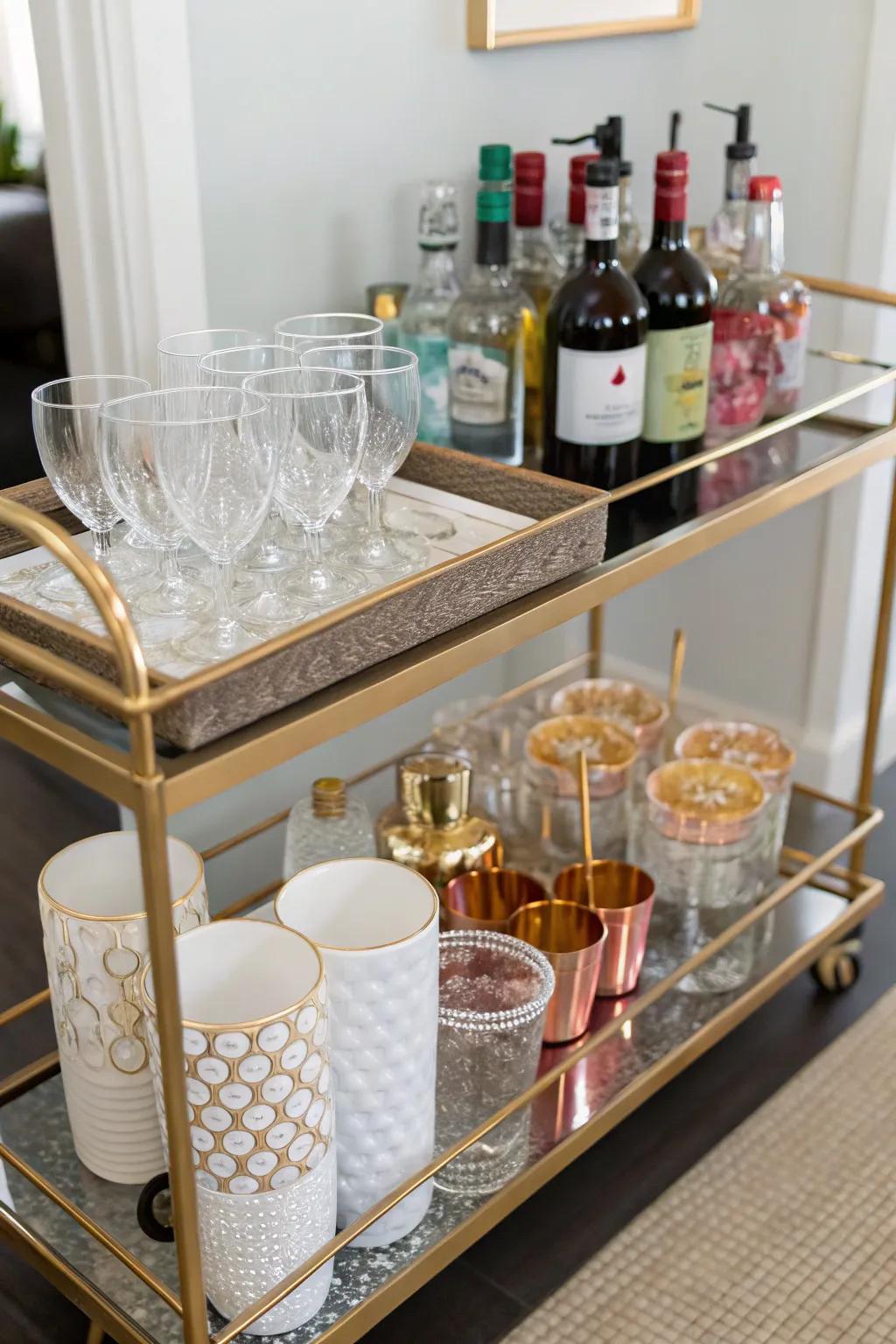 Practical beauty with stylish and organized trays.