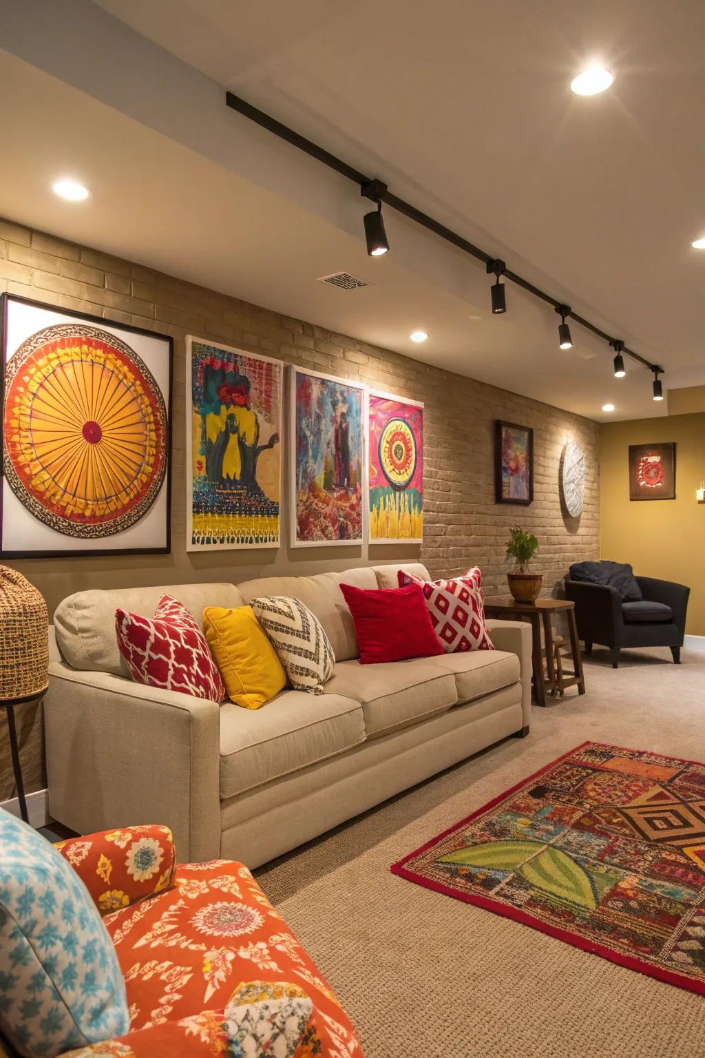 Art and decor contribute character and vibrancy.
