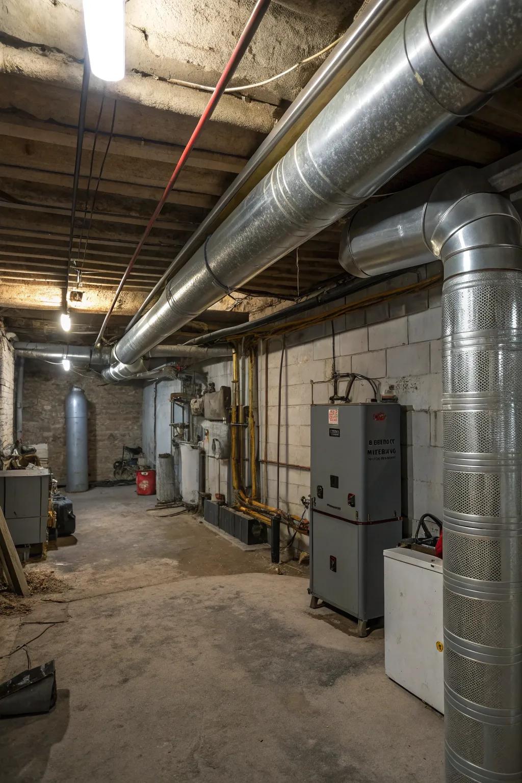 Turn pipes into a design feature with a smooth shiny finish.