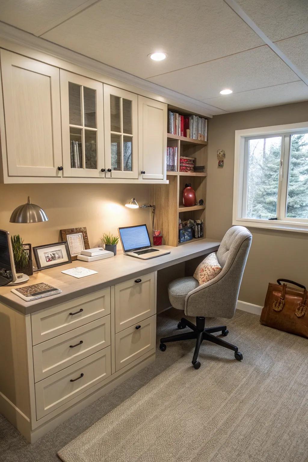 A home office that enhances productivity and comfort.