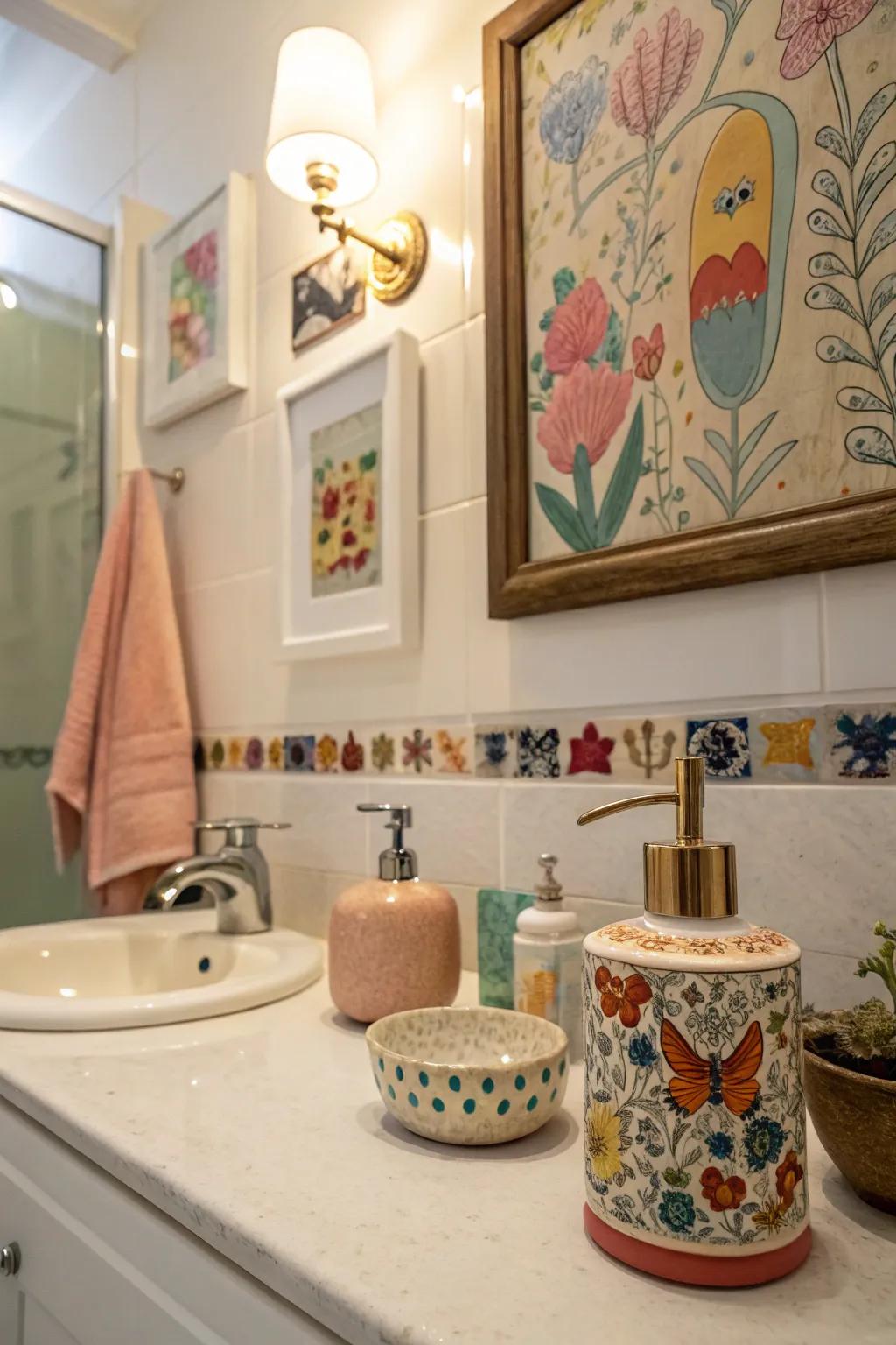 Decorative accents infuse character and charm into your bathroom.