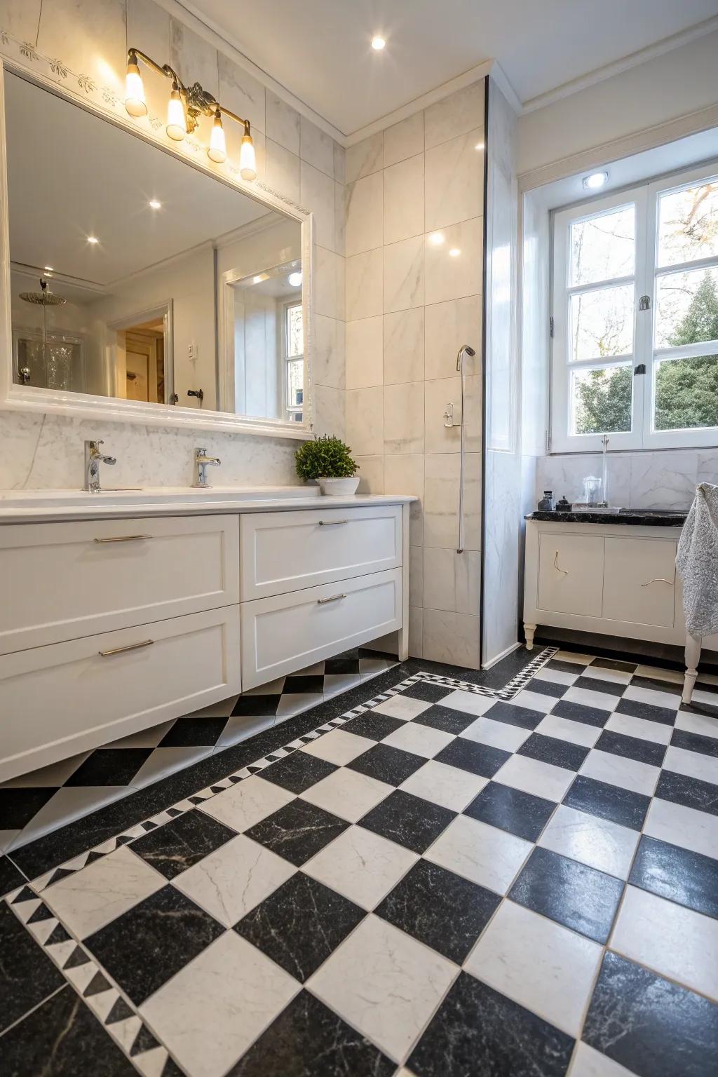 Traditional high contrast panels for a timeless appeal.