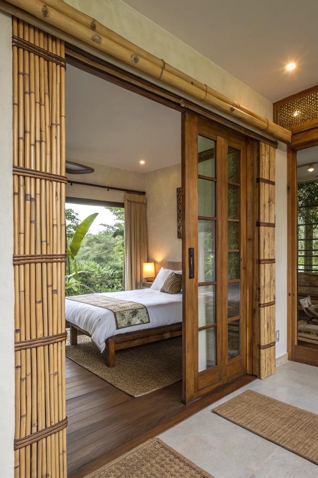 Natural elements infuse warmth and peace into your bedroom.