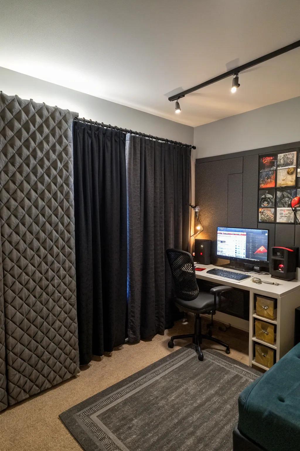 Soundproofing enhances focus.