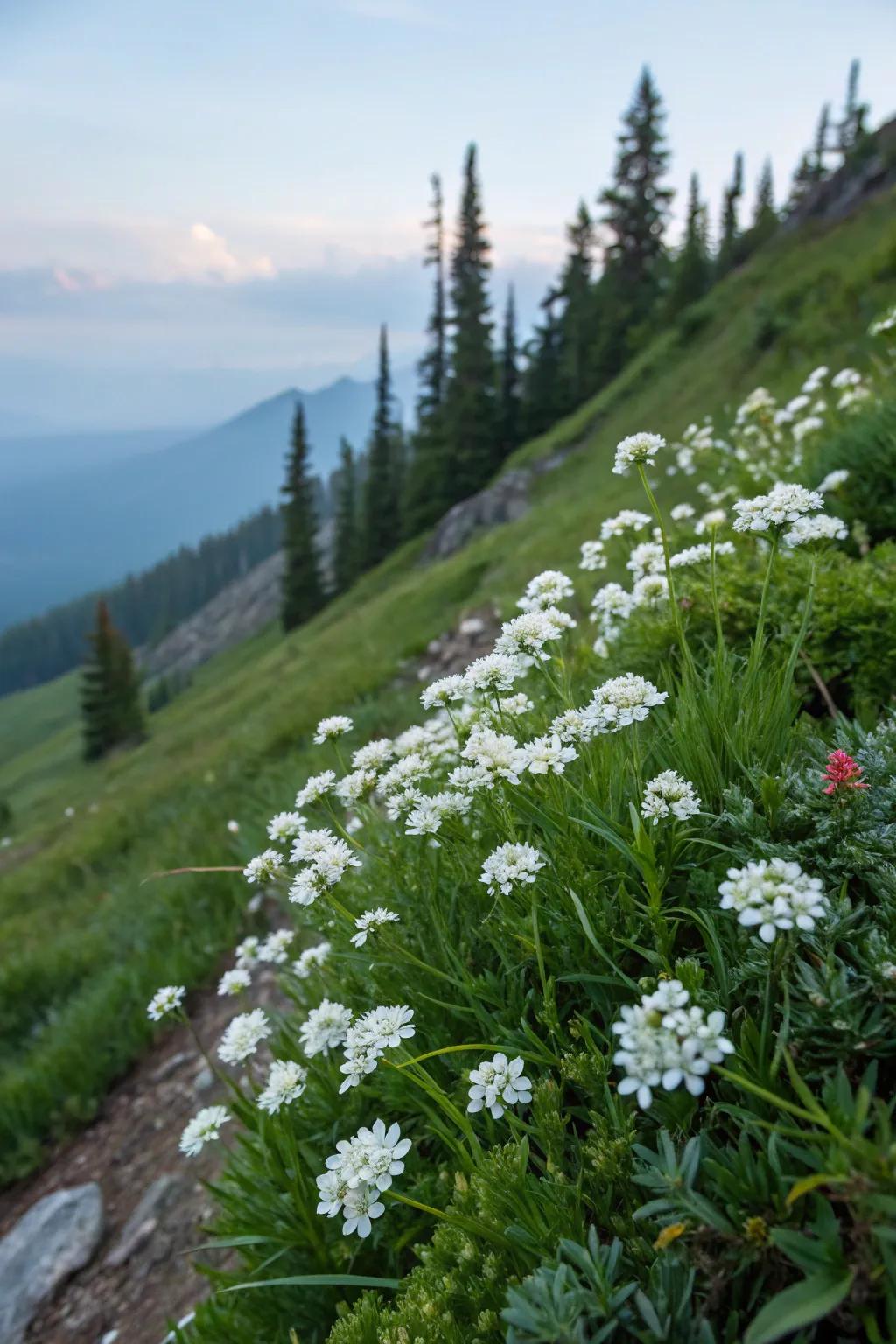 Evergreen Candytuft brings natural sophistication to sloping gardens.