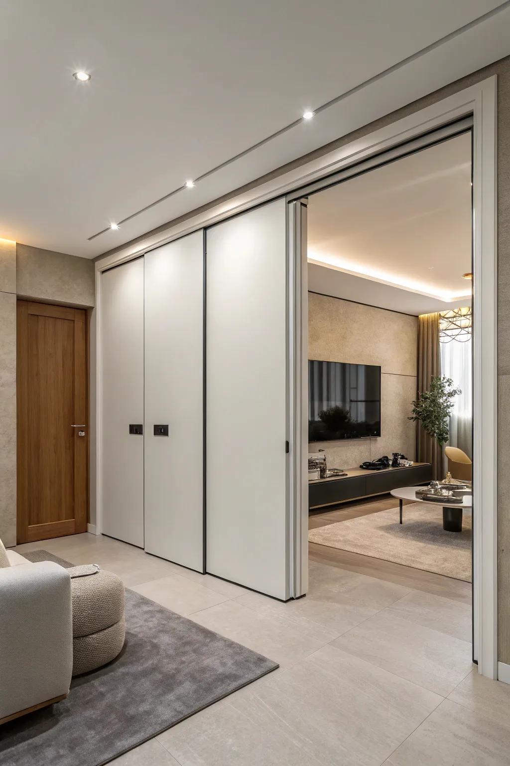 Hidden recessed accents create a seamless, unobtrusive appearance.