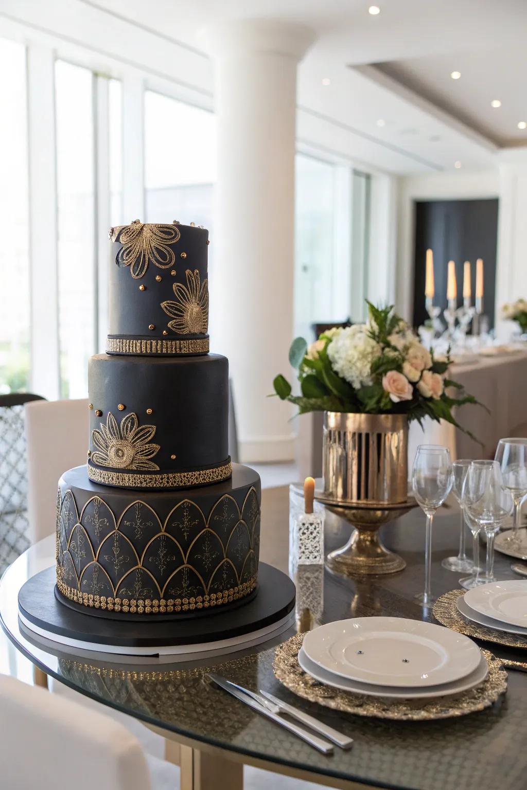 A modern fusion of metallics for a chic and sophisticated look.