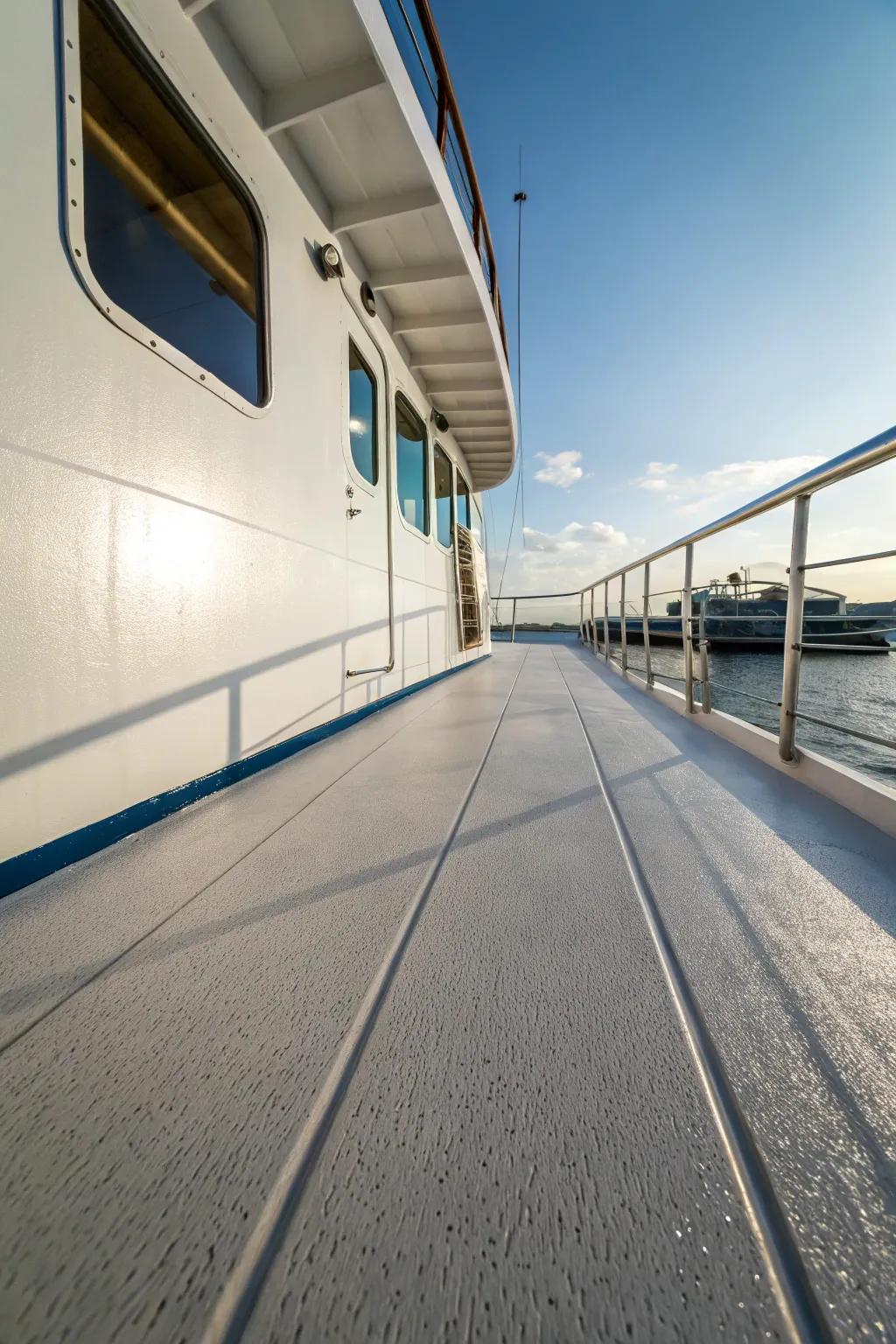 Non-slip texture guarantees safety while upholding style.