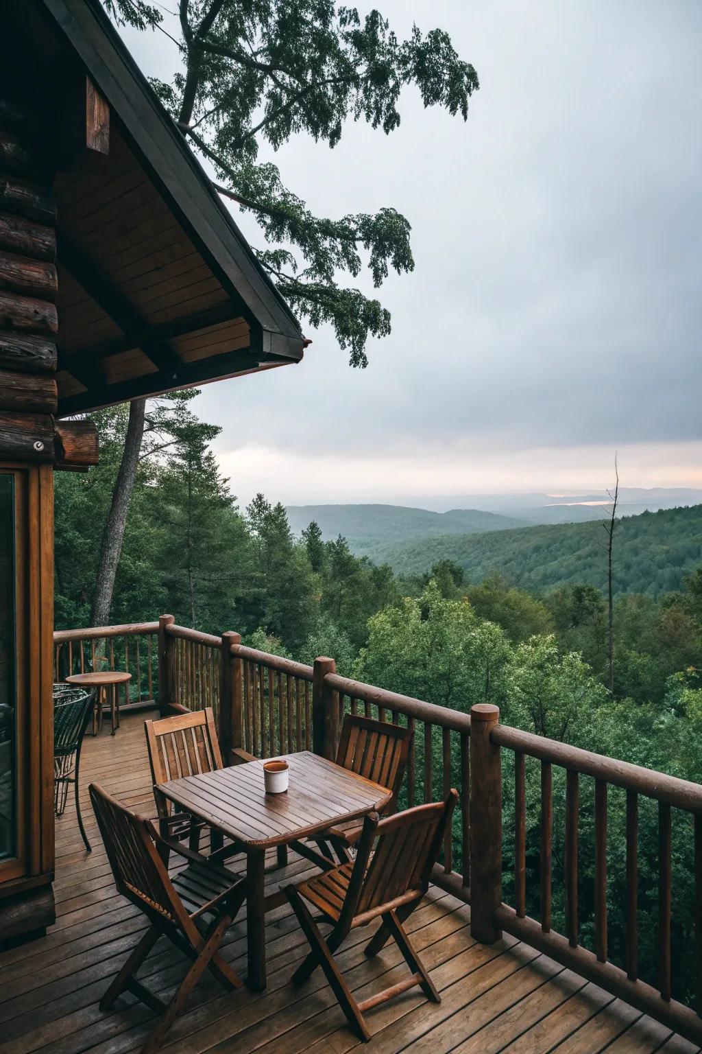 Open-air lounges connect you with nature.