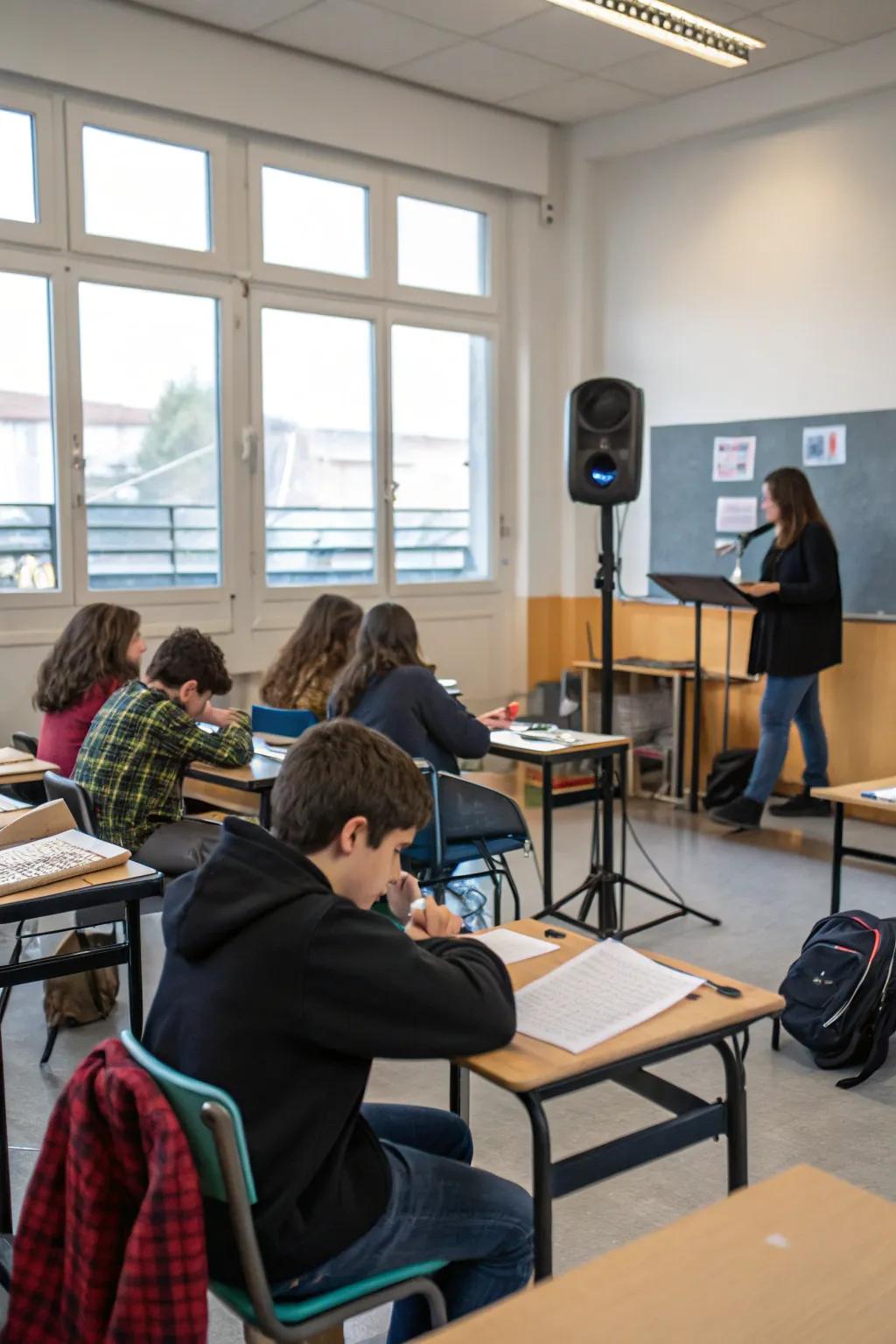 Comforting ambiences can refine the peacefulness of a classroom.