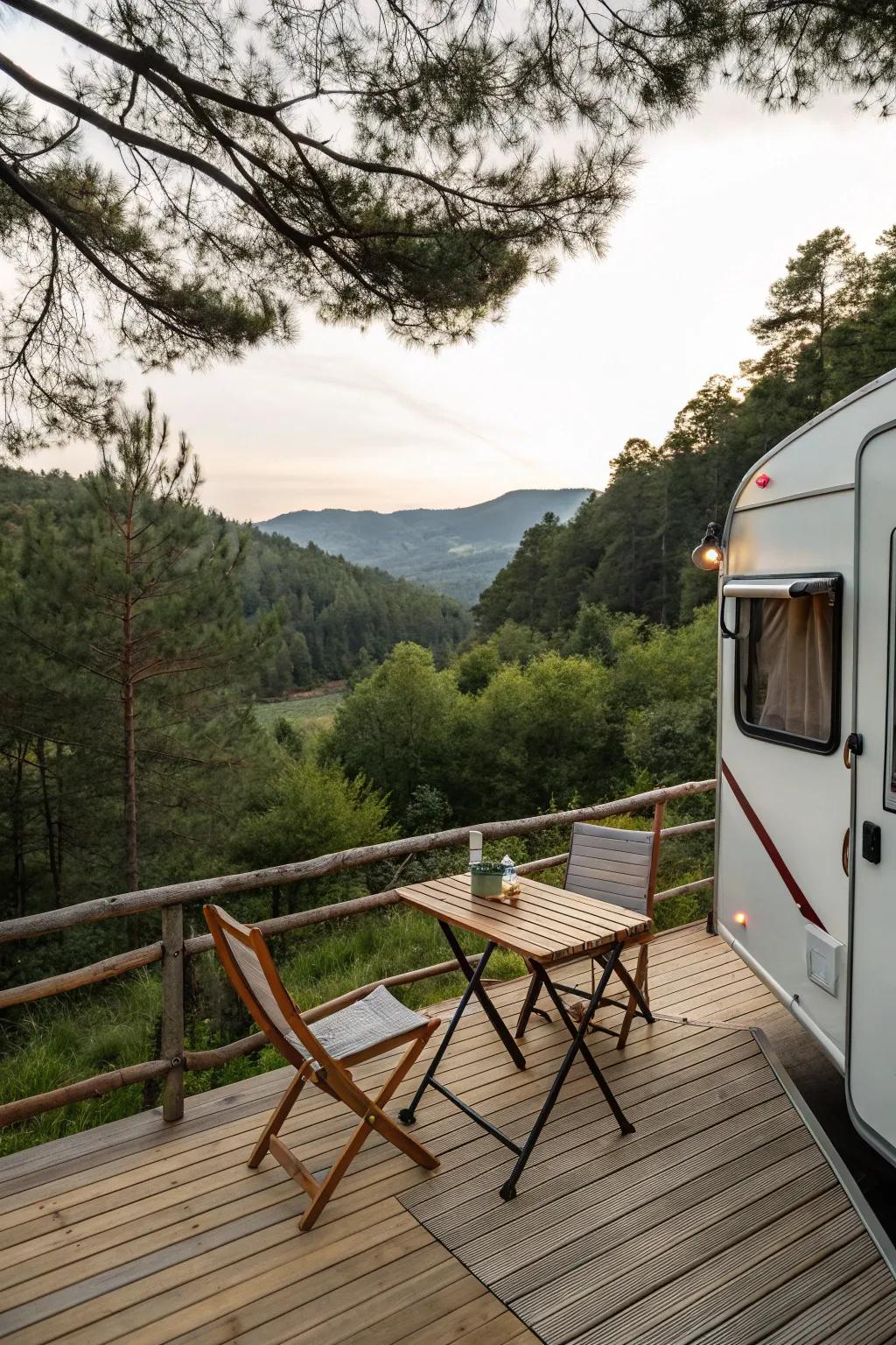Boost productivity with an outdoor workspace on your deck.