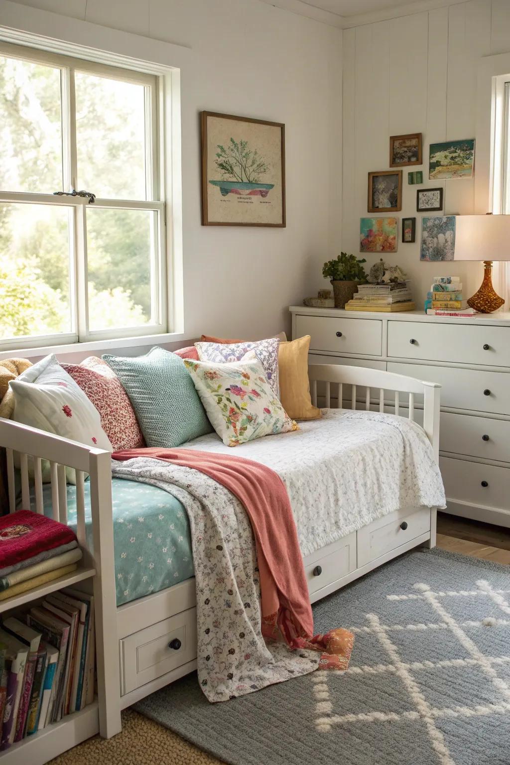 A daybed offers change and style.
