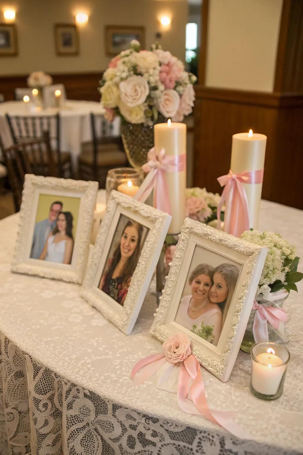 Individualized portrait frames showcasing cherished memories.