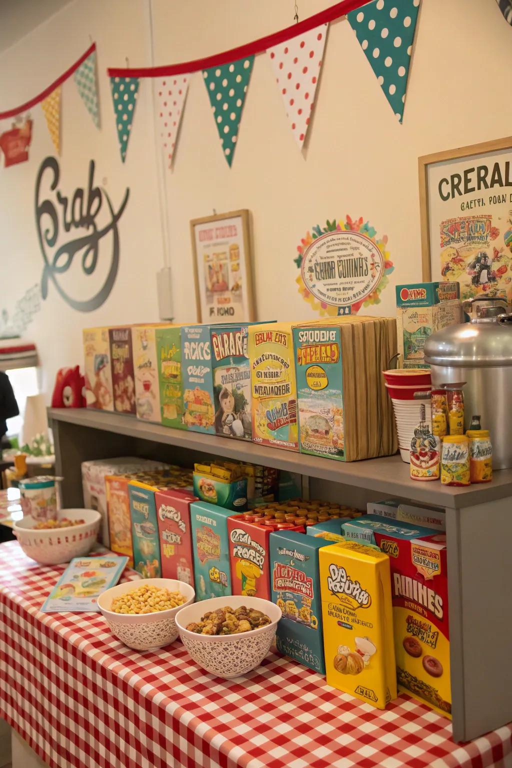 Things from the past add a special charm to your cereal area.