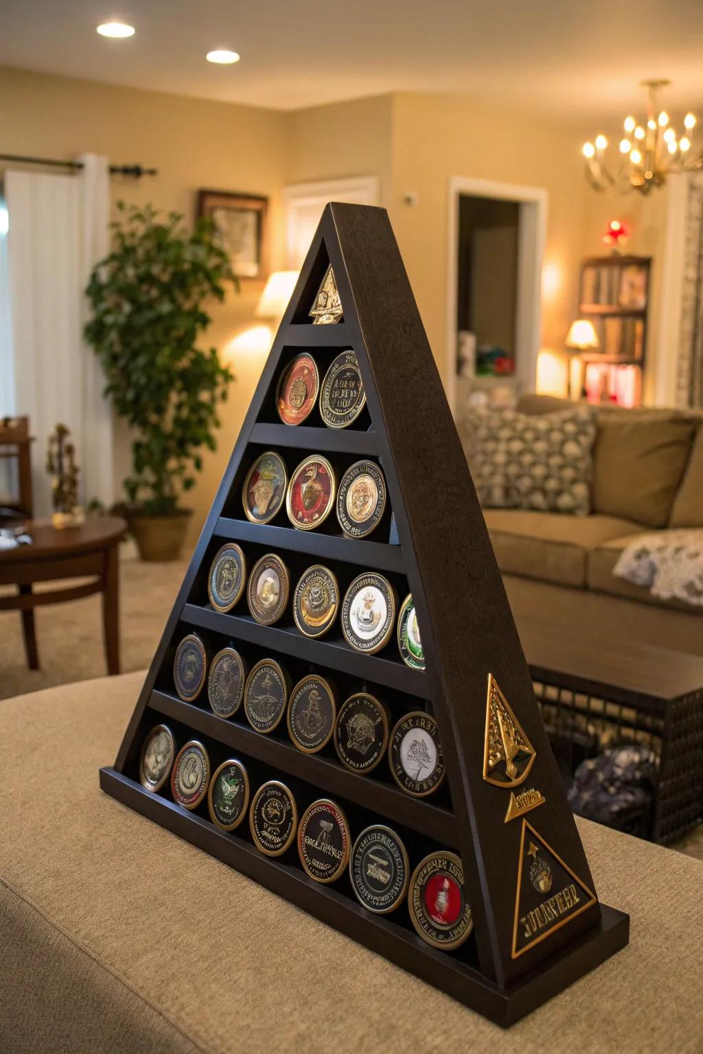 Pyramid exhibits deliver a stunning full circle view of your collection.