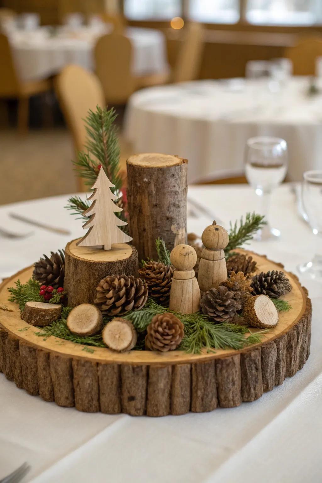 Timber constituents impart unaffected warmth to the surface area.