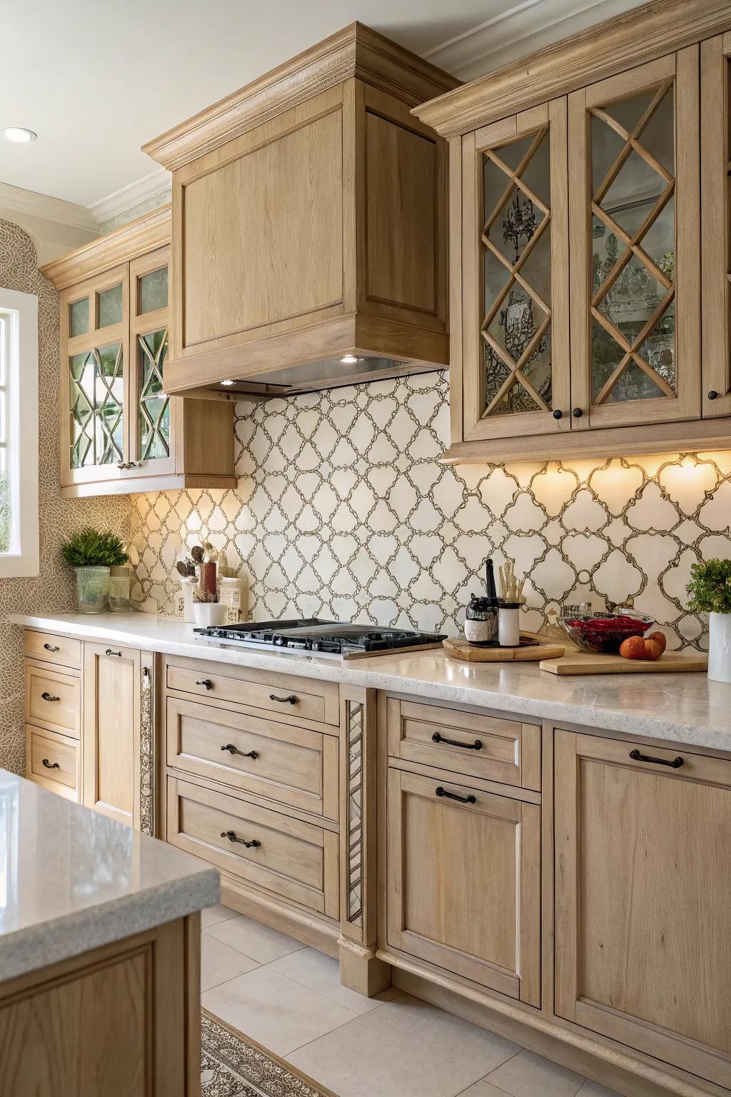 Shaped tiles offer a distinct and classic charm.