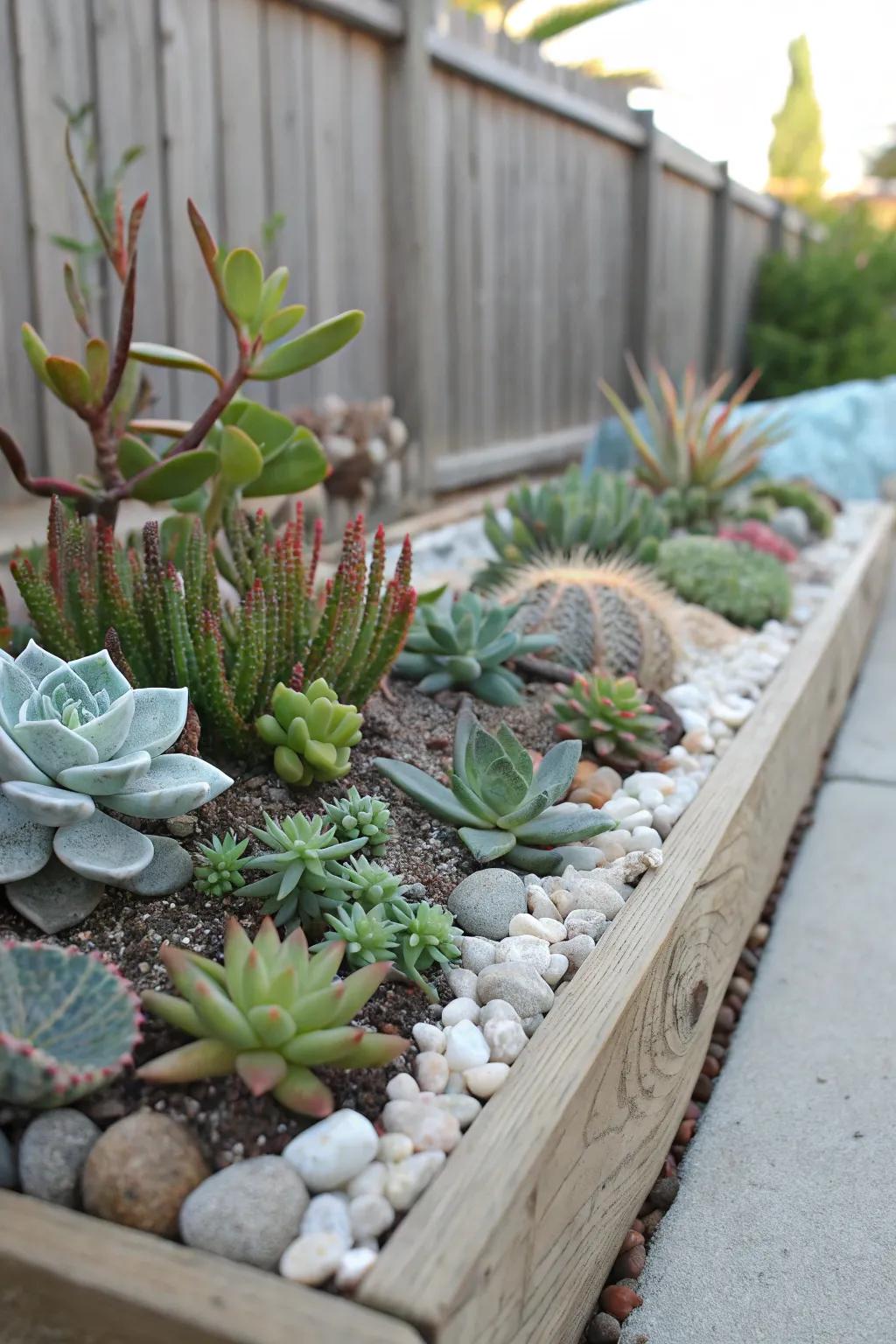 Sea-inspired succulents introduce an exotic element to coastal gardens.