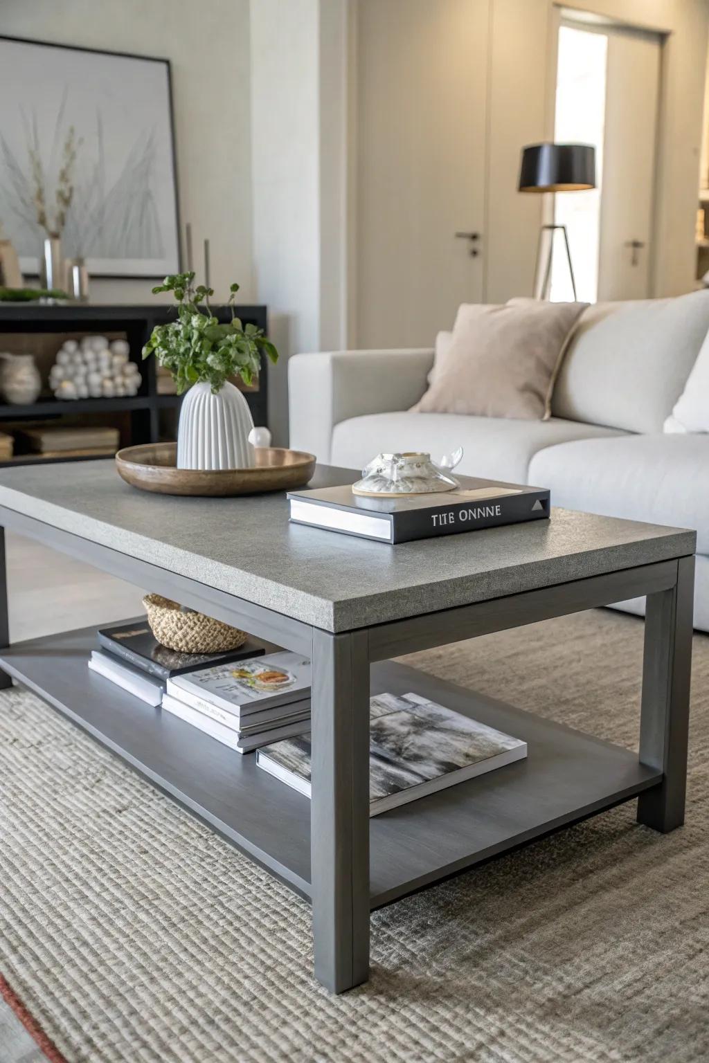 Shades of gray evoke an atmosphere of calm sophistication.