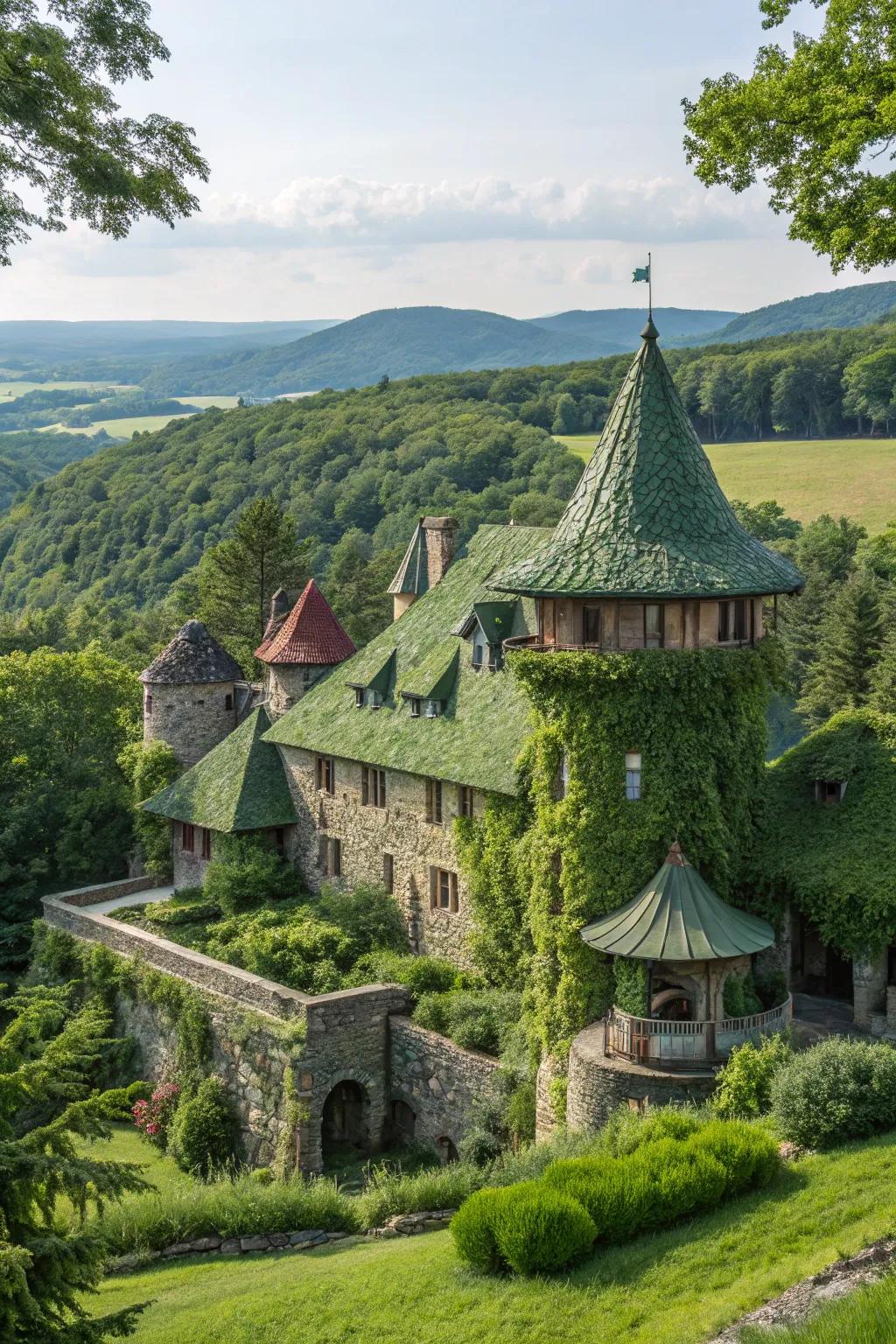 Eco-friendly fortresses for a greener future.