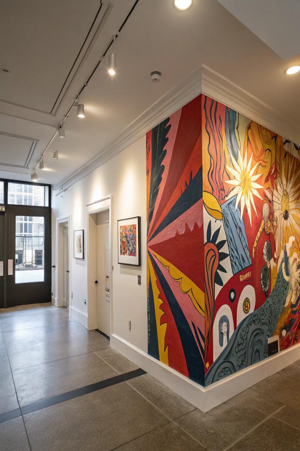 Make a statement with bold wall art or sculptures.