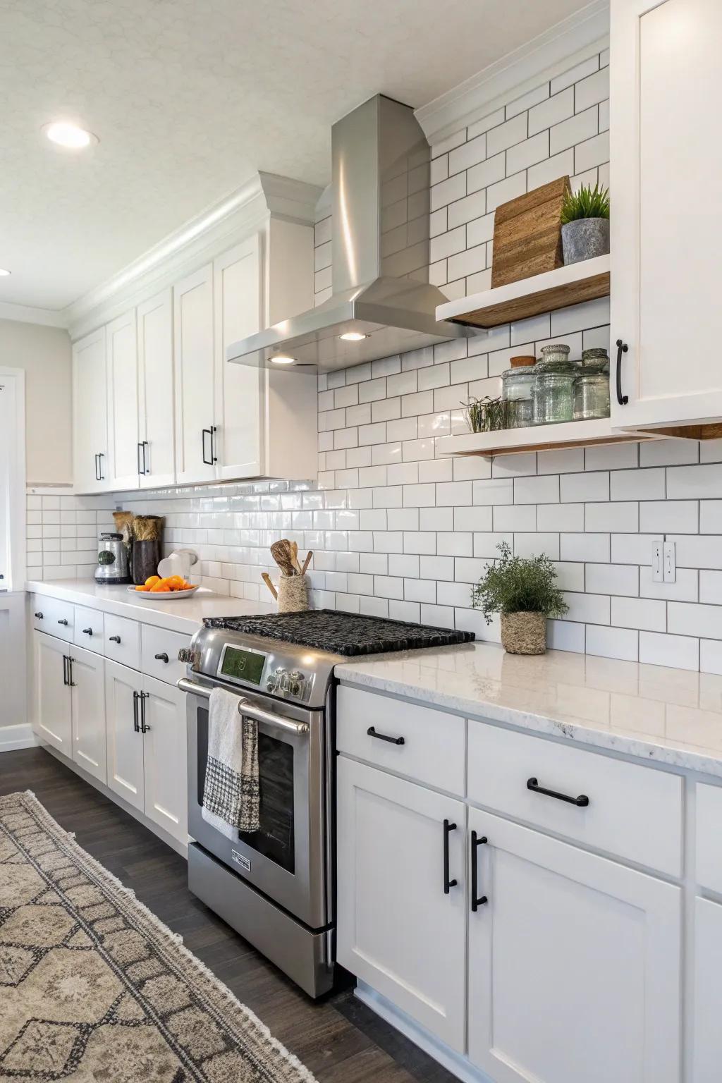 Subway tiles are a timeless and versatile choice for any kitchen style.