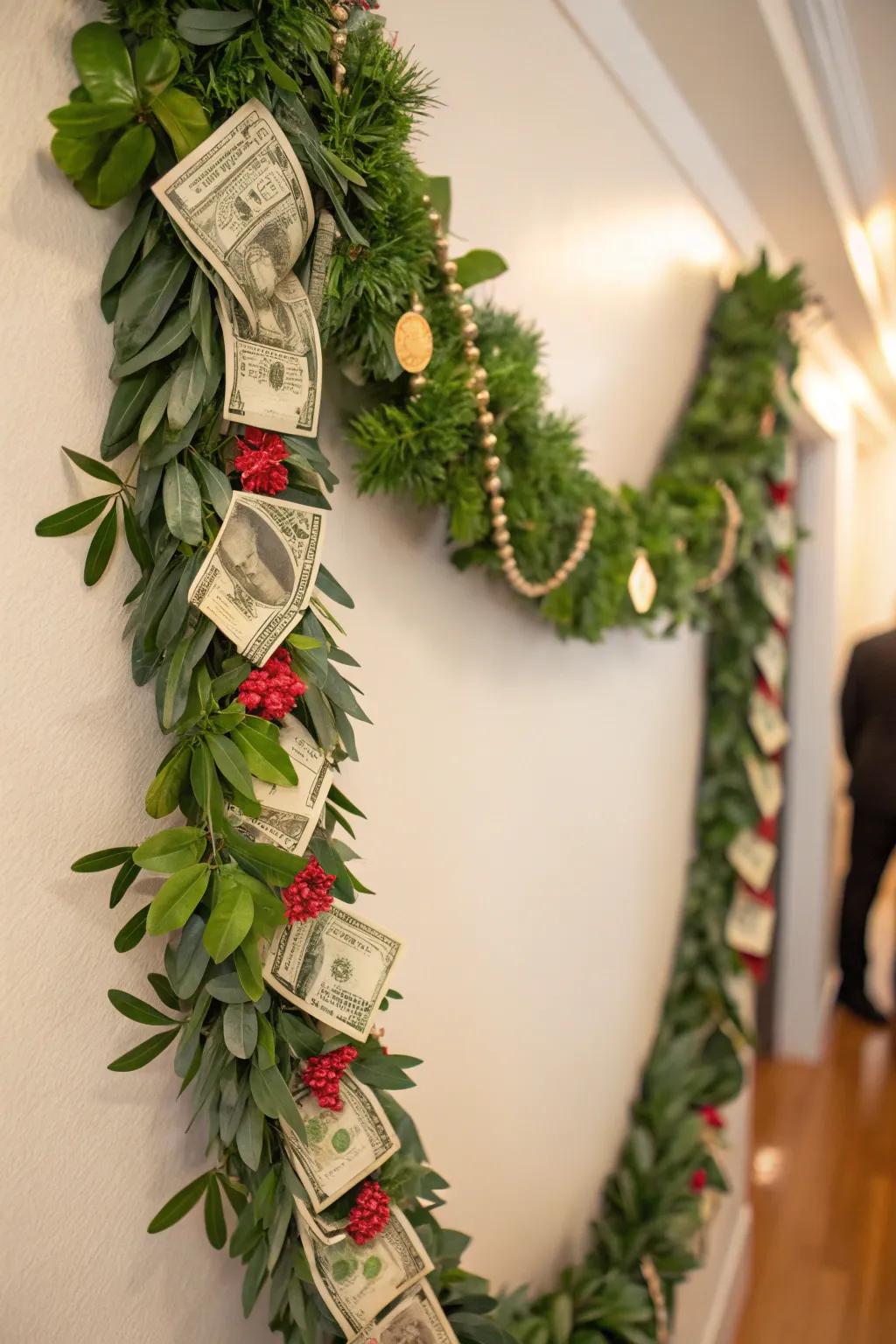 A Yuletide garland ideally suited for the holidays.