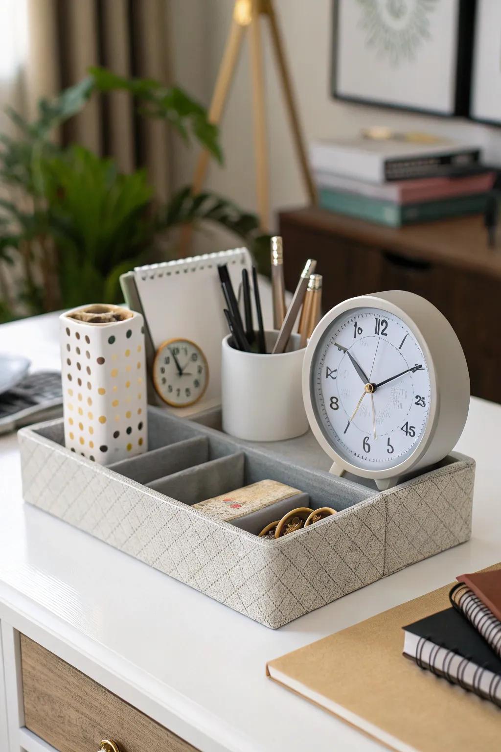 Dual-purpose decor combines utility with style.