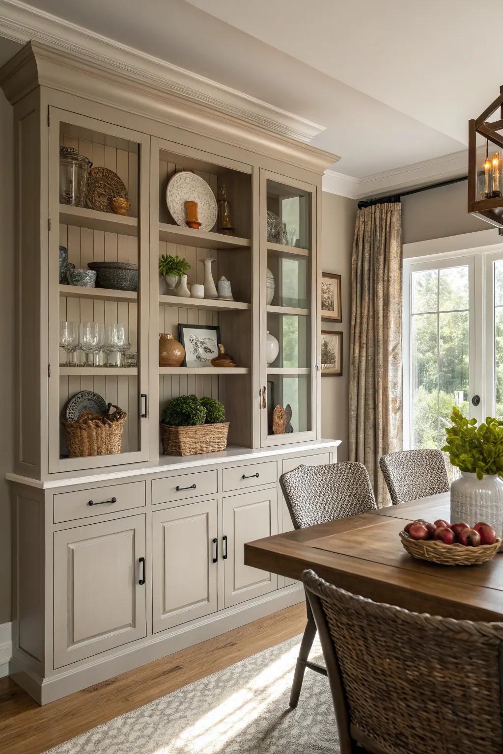 Fitted storage that fuses functionality with aesthetic appeal.