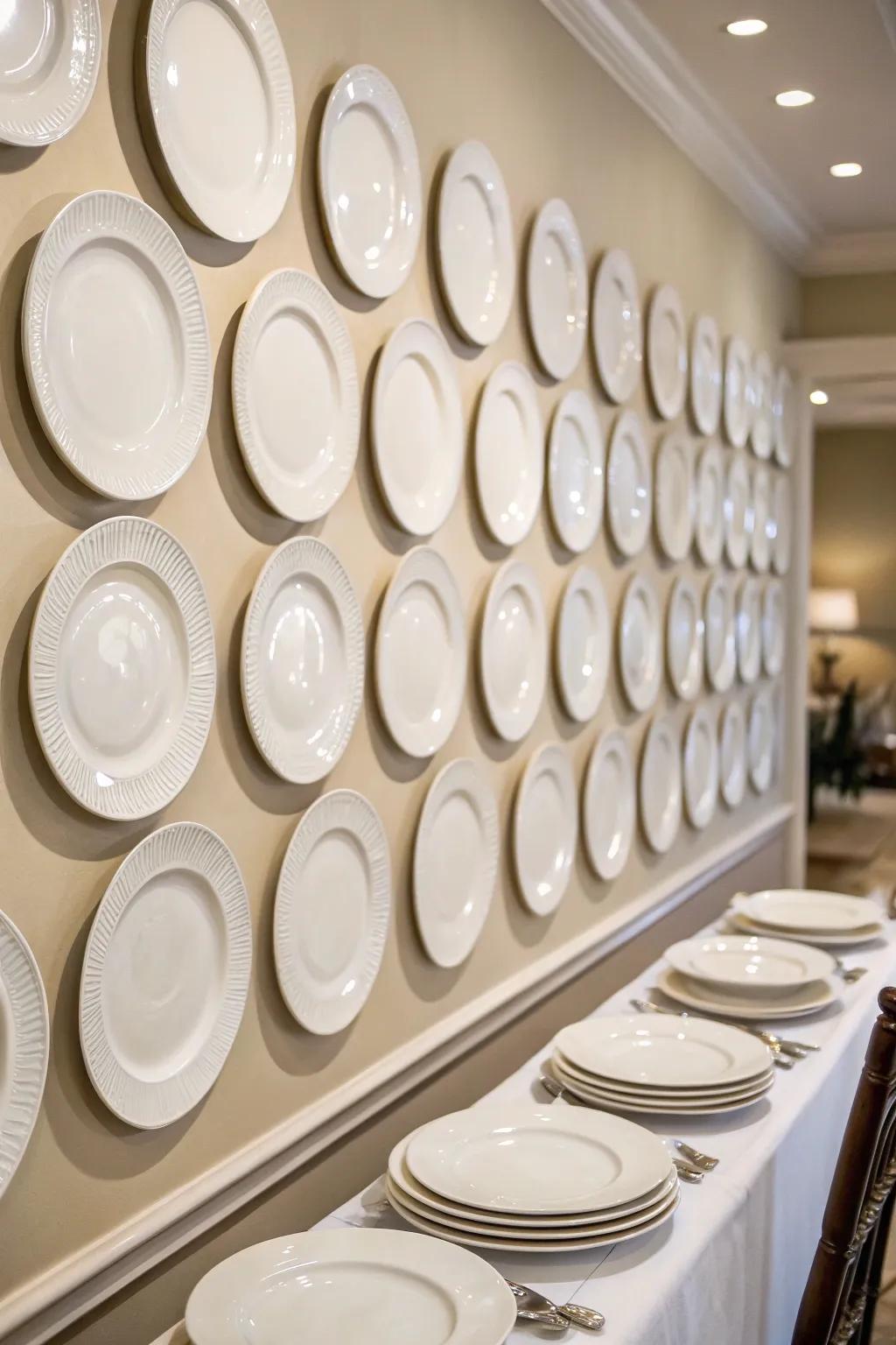 A monochromatic presentation exudes sophistication and simplicity.