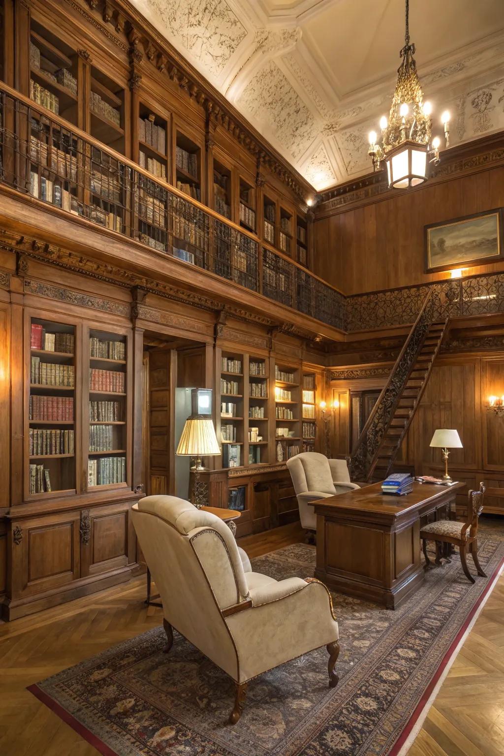 A tranquil stacks of literature, which is a refuge for bookworms.