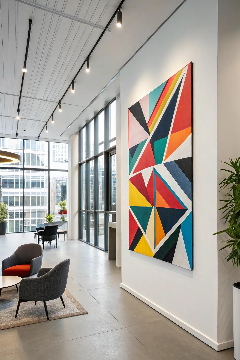 Conceptual geometry incorporates a modern edge to your decor.