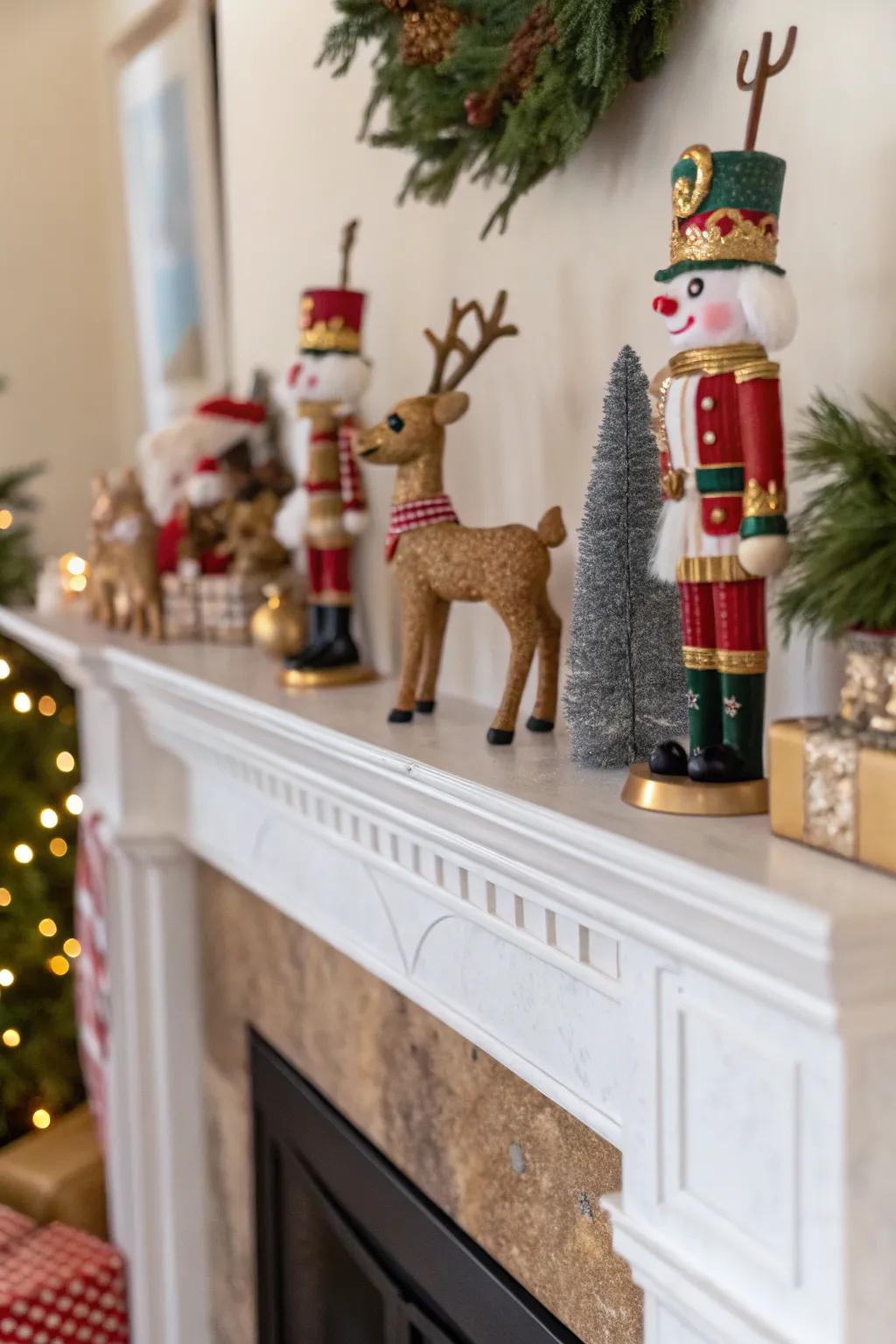 Playful statuettes introduce character and charm.