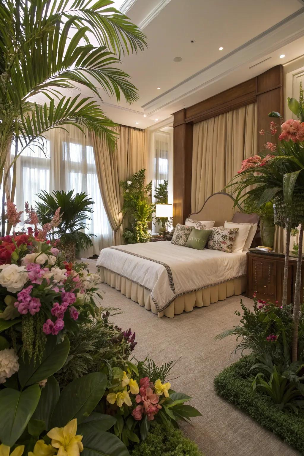 Outdoor influences infuse life and freshness into the space.