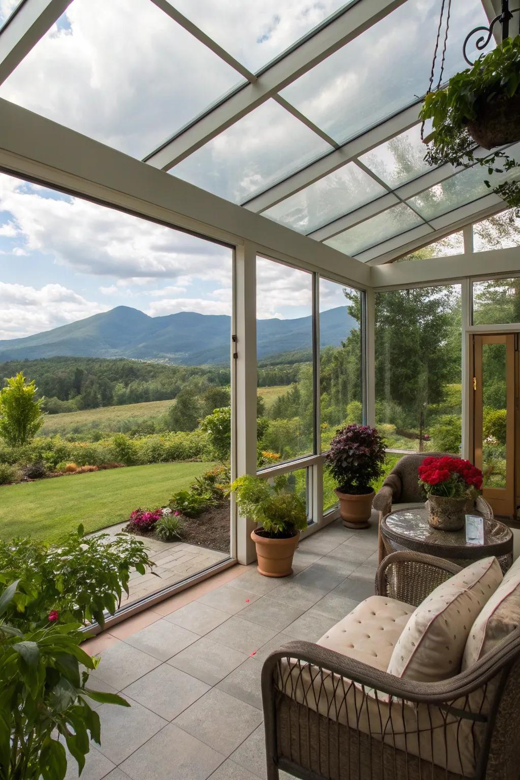 Seamlessly merge indoor comfort with outdoor views.