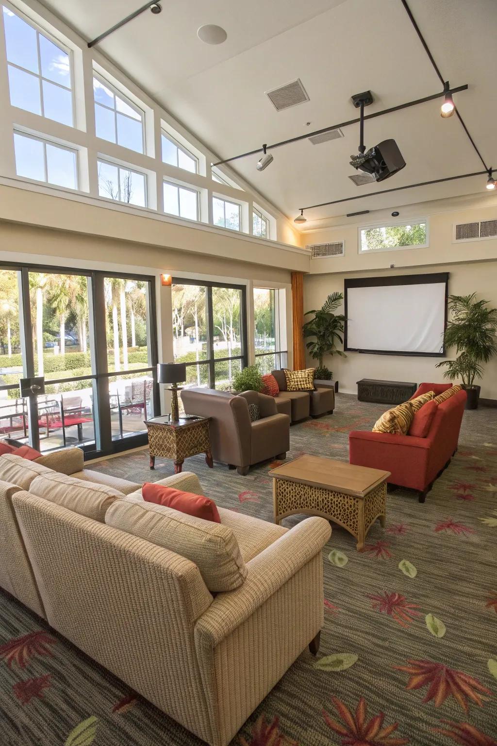 Take pleasure in a spacious and welcoming setting ideal for engaging visitors.