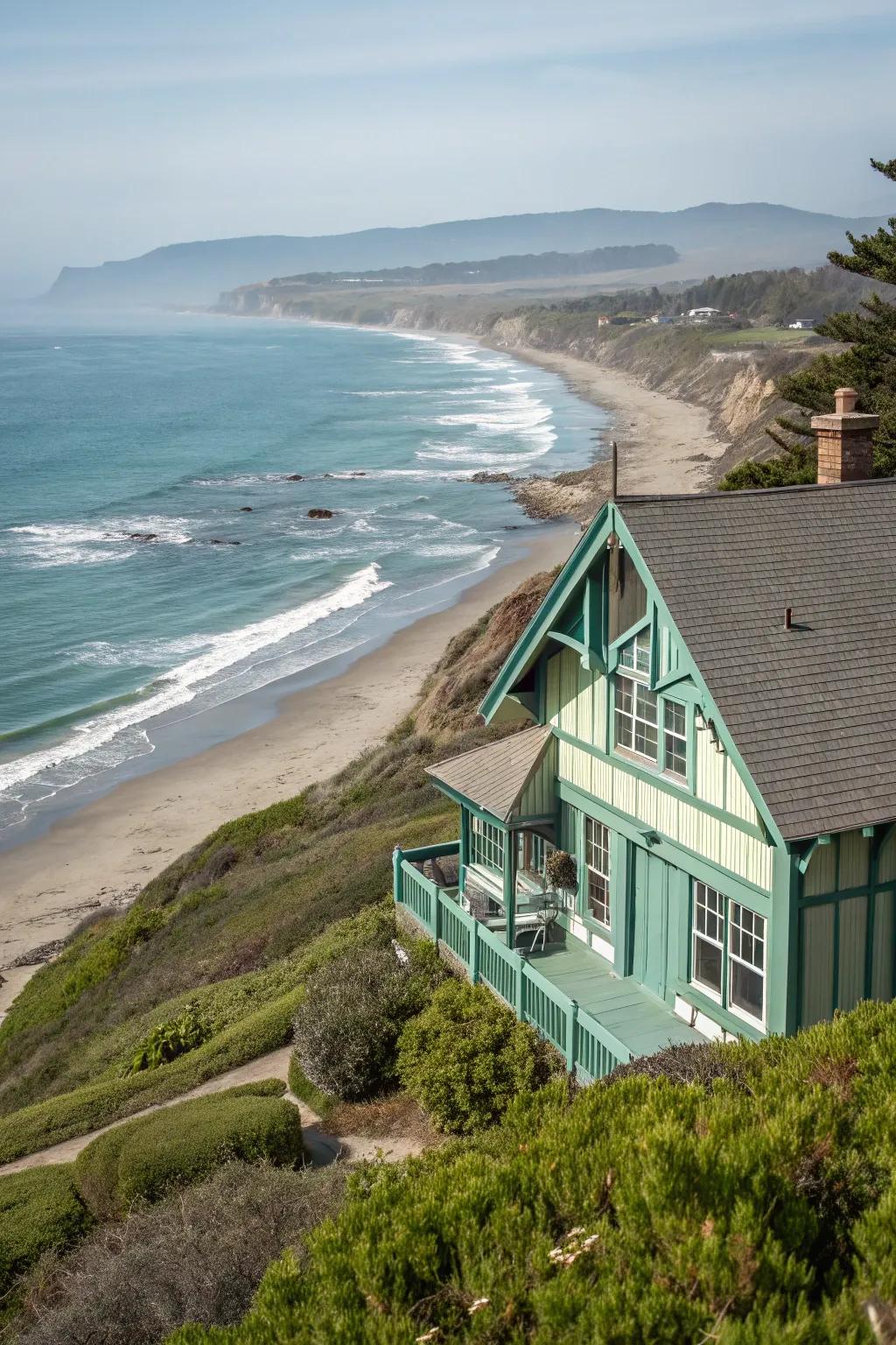 Coastal inspirations can evoke a tranquil seaside atmosphere.