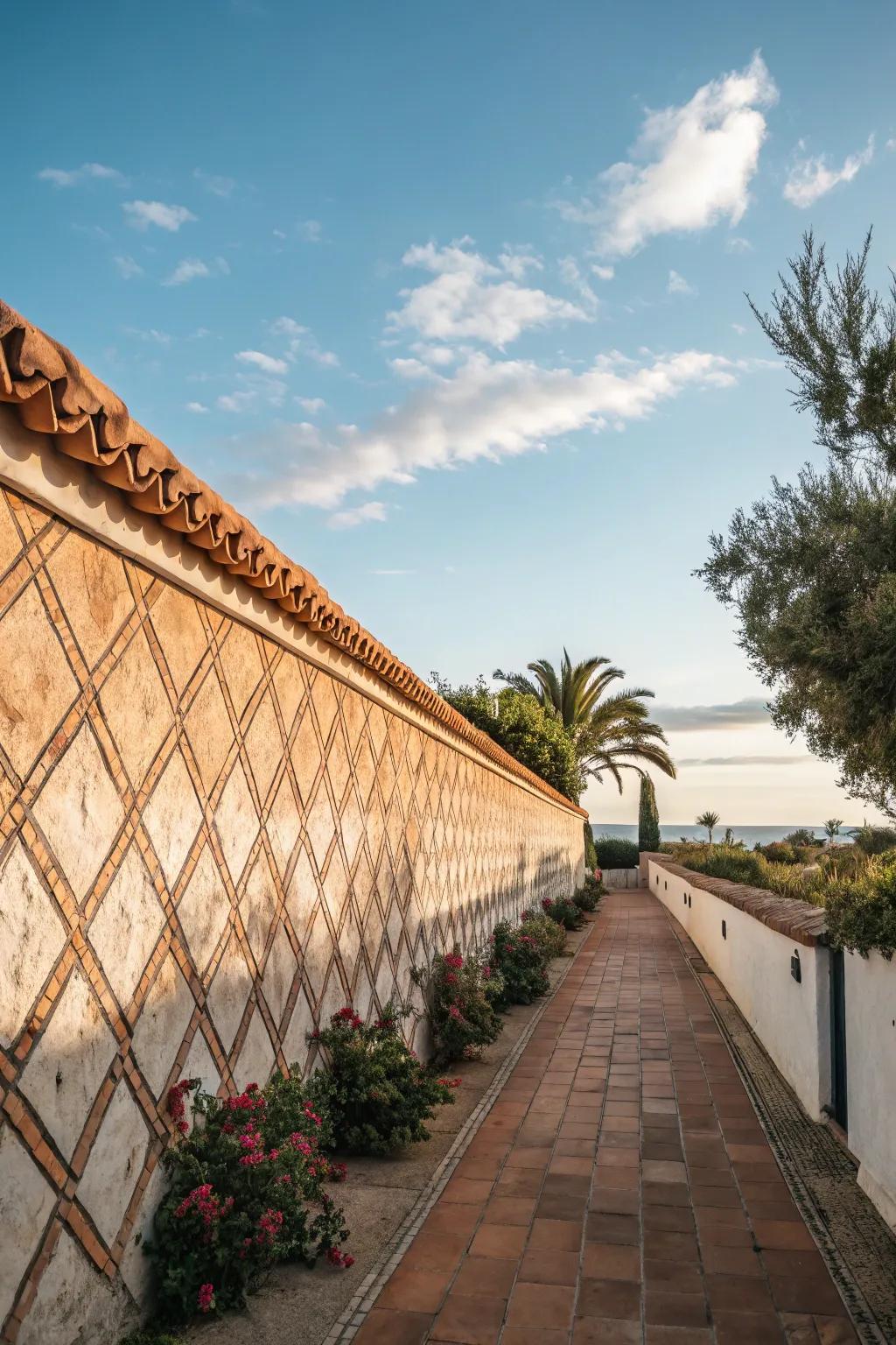 Terracotta cladding brings warmth and a Mediterranean vibe.