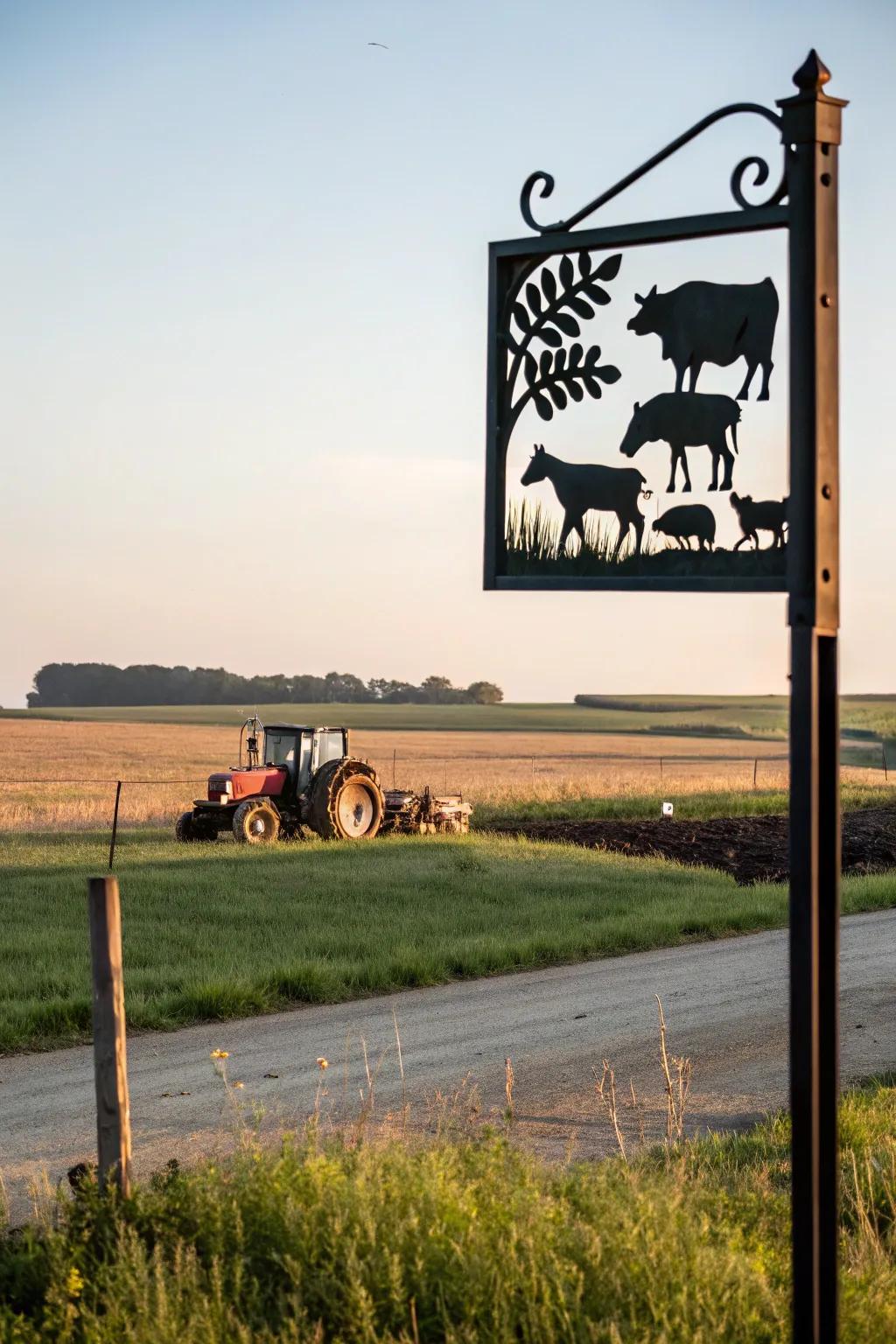 Playful outline cut-outs that capture the spirit of the farm.