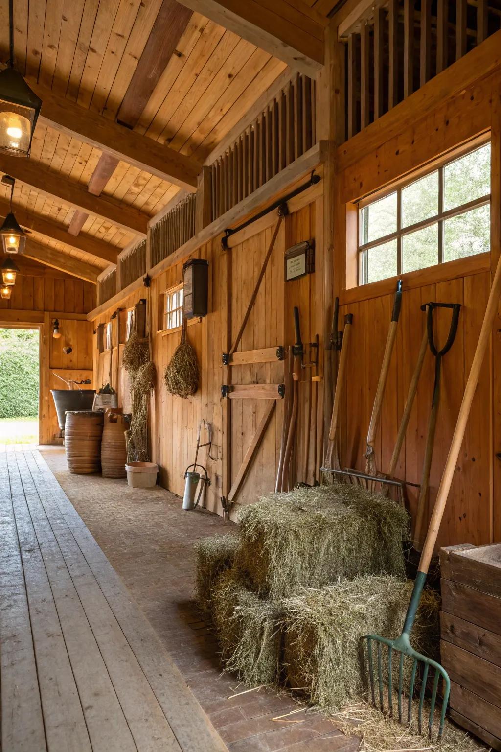 Wooden details bring a sense of warmth and appeal.