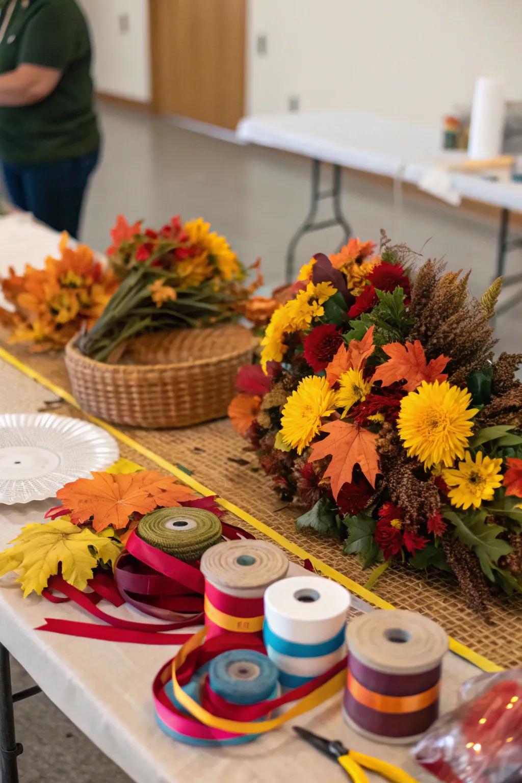 Fashion exquisite autumn rings with companions in a workshop.